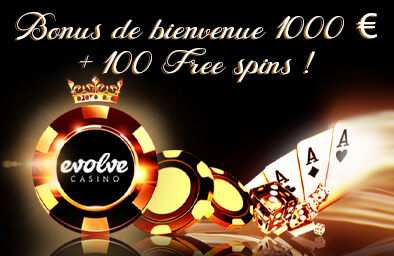 Bonus de bienvenue 1000 € + 100 Free spins !